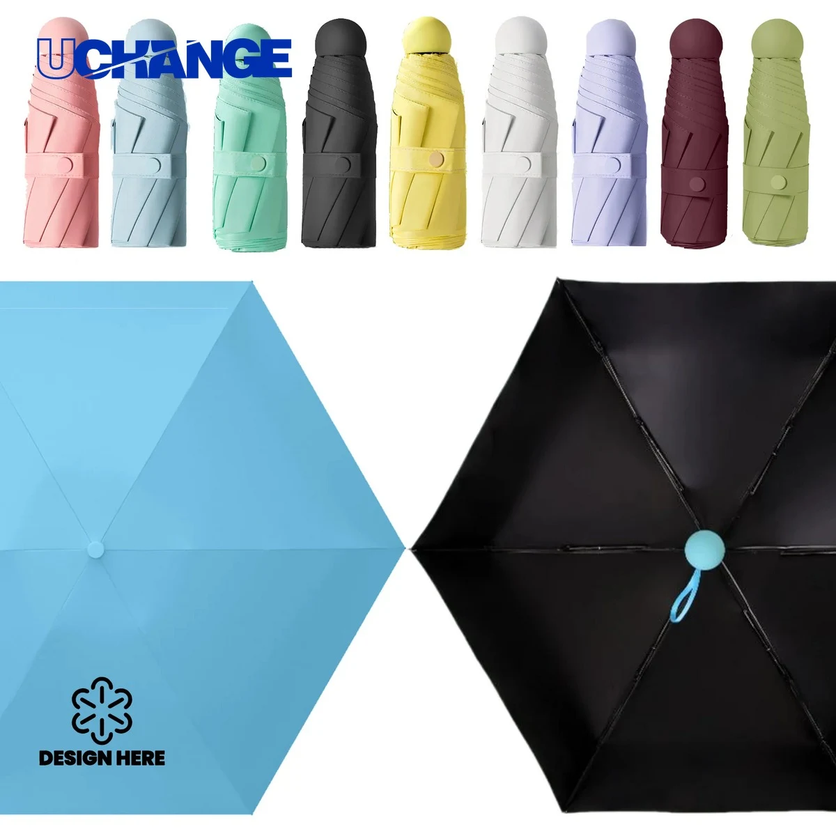 Mini Compact Travel Umbrella Lightweight 1