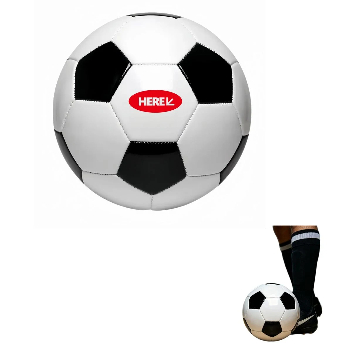 Size 5 Thermal Bonded PU Training Soccer Ball 1