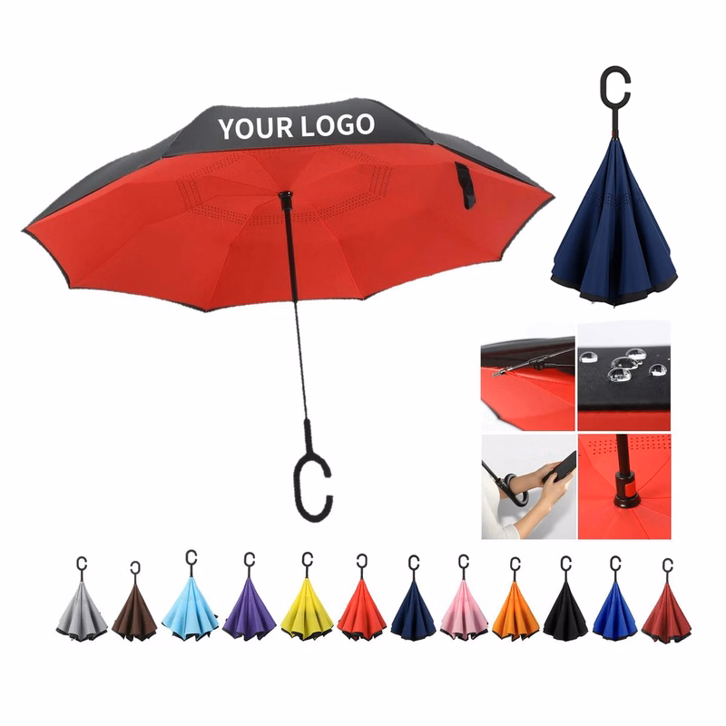 Inverted Rain Umbrella for Car or Travel Use