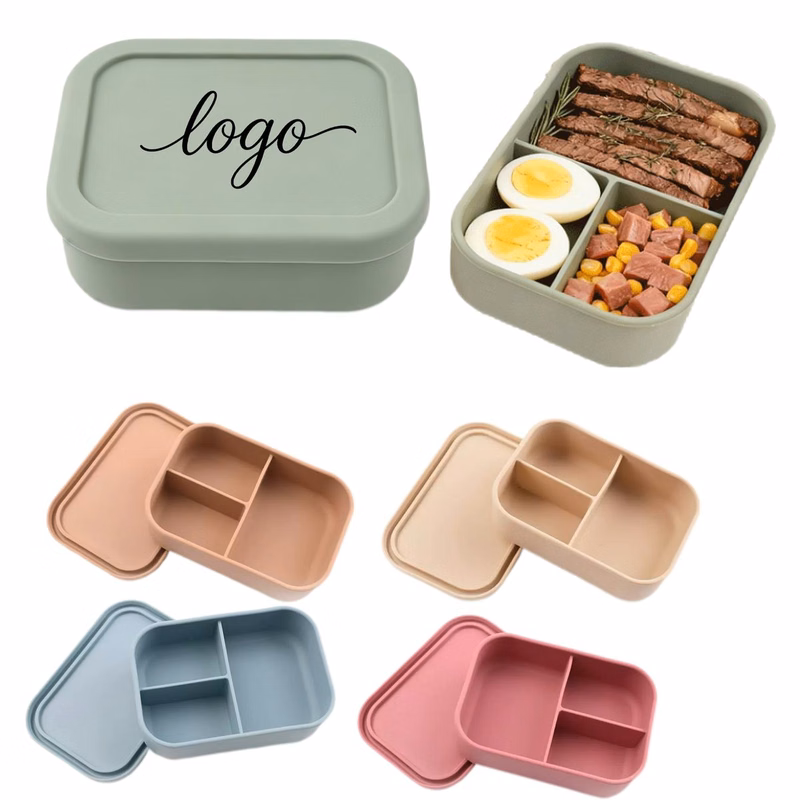 Food Grade Silicone Divided Bento Box