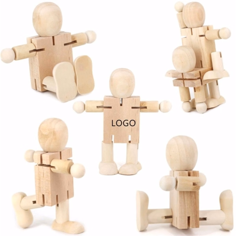 Movable Limbs Wooden Toy Model