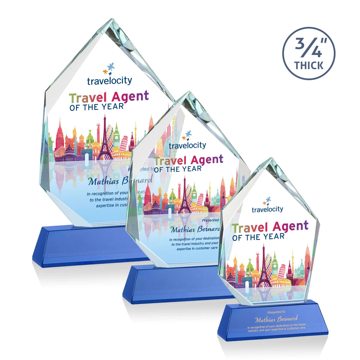 Deerhurst Ice Peak VividPrint™ Award on Newhaven - Blue 1