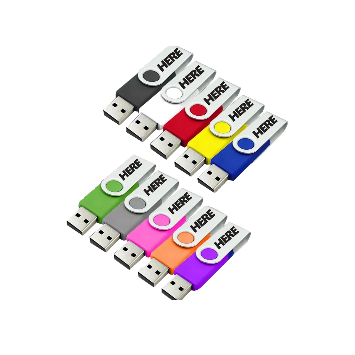 8 GB Swivel USB Flash Drives 1