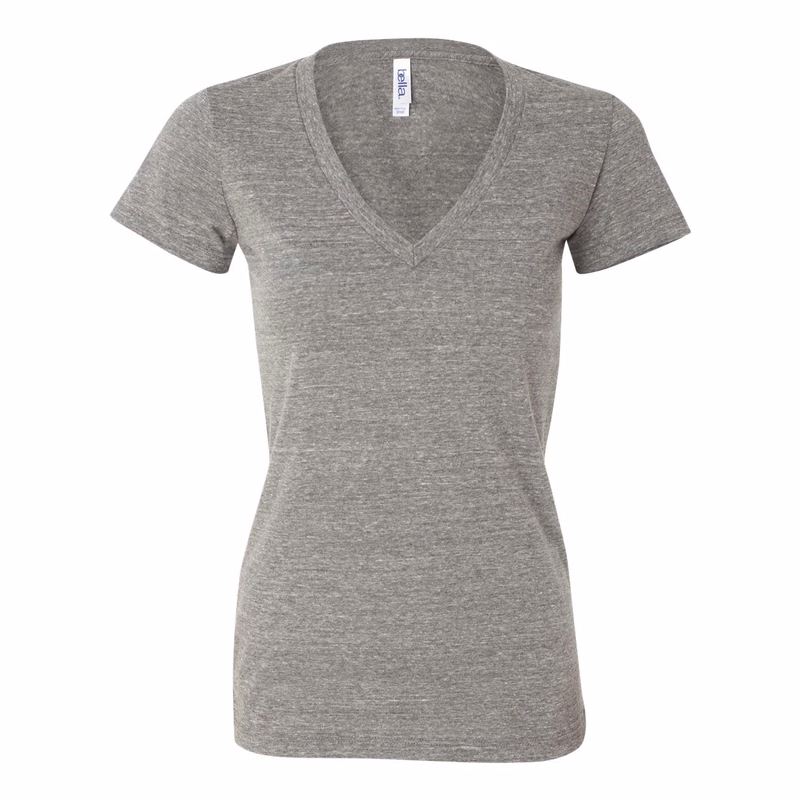 Women's Triblend Deep V-Neck Tee - 8435