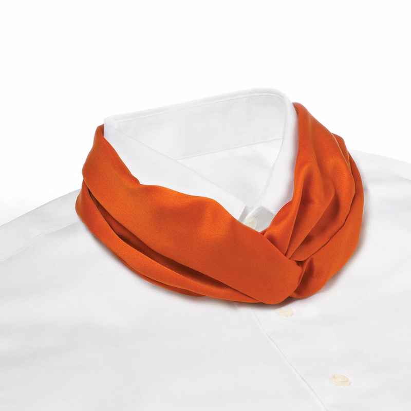 Orange Knot Scarf