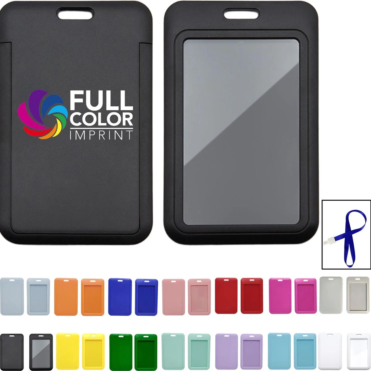 MOQ1 Slide ID Card Holder with Lanyard 1