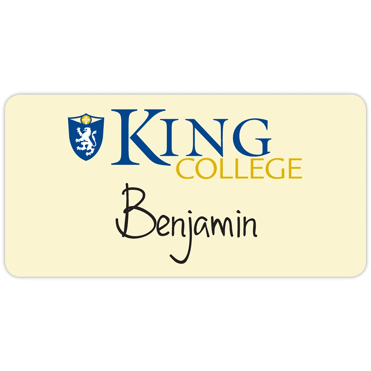 Value Reusable Name Badge: 3-1/32" X 1-17/32" 1