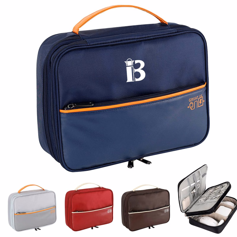 Travel data cable portable storage bag