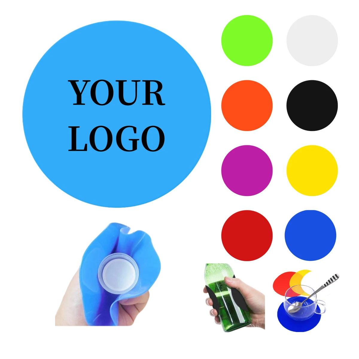 Round Silicone Opener Pad Heatproof Non-Slip 1