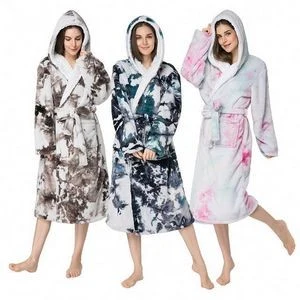 Double-Sided Tie-Dyed Nightgowns For Men And Women 1