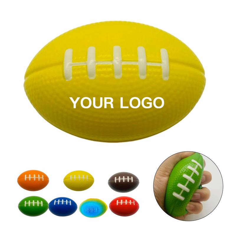 Rugby Stress Reliever PU Foam Oval Shape