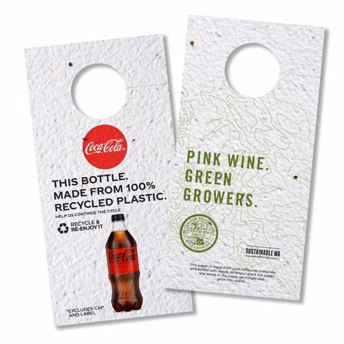 Seed Paper Bottle Necker, Rectangle