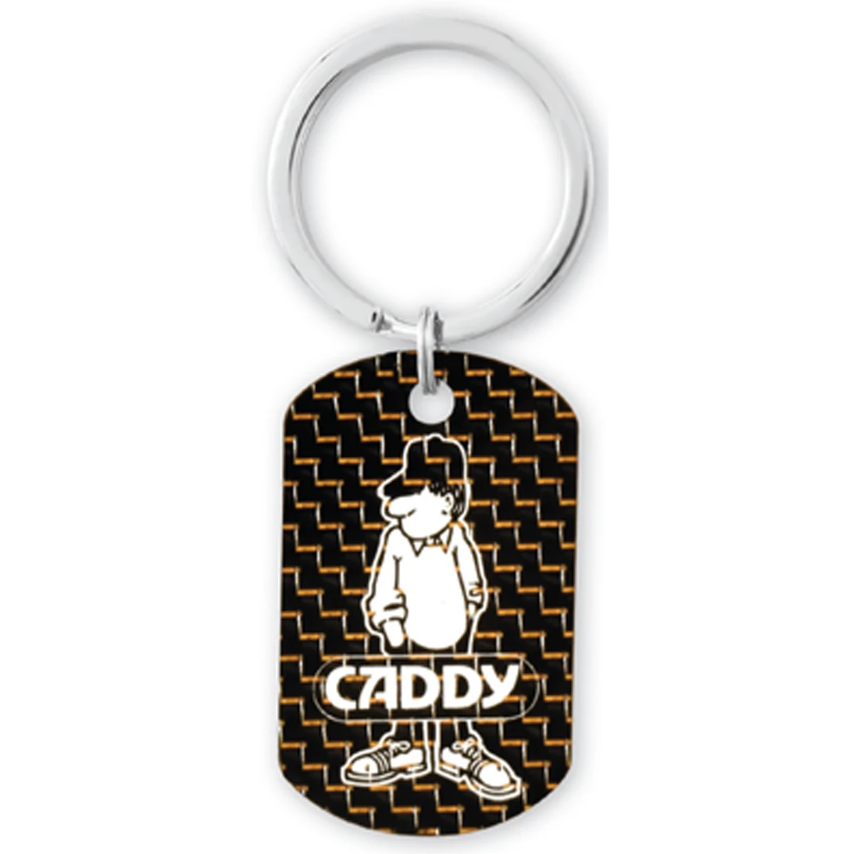 Dog Tag - 1-3/4" X 1 1/16" -Pure Carbon Fiber 1