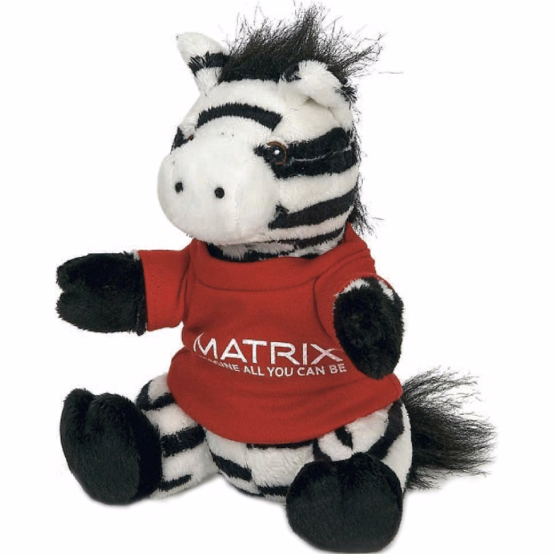 7" Extra Soft Style Animal - Zebra