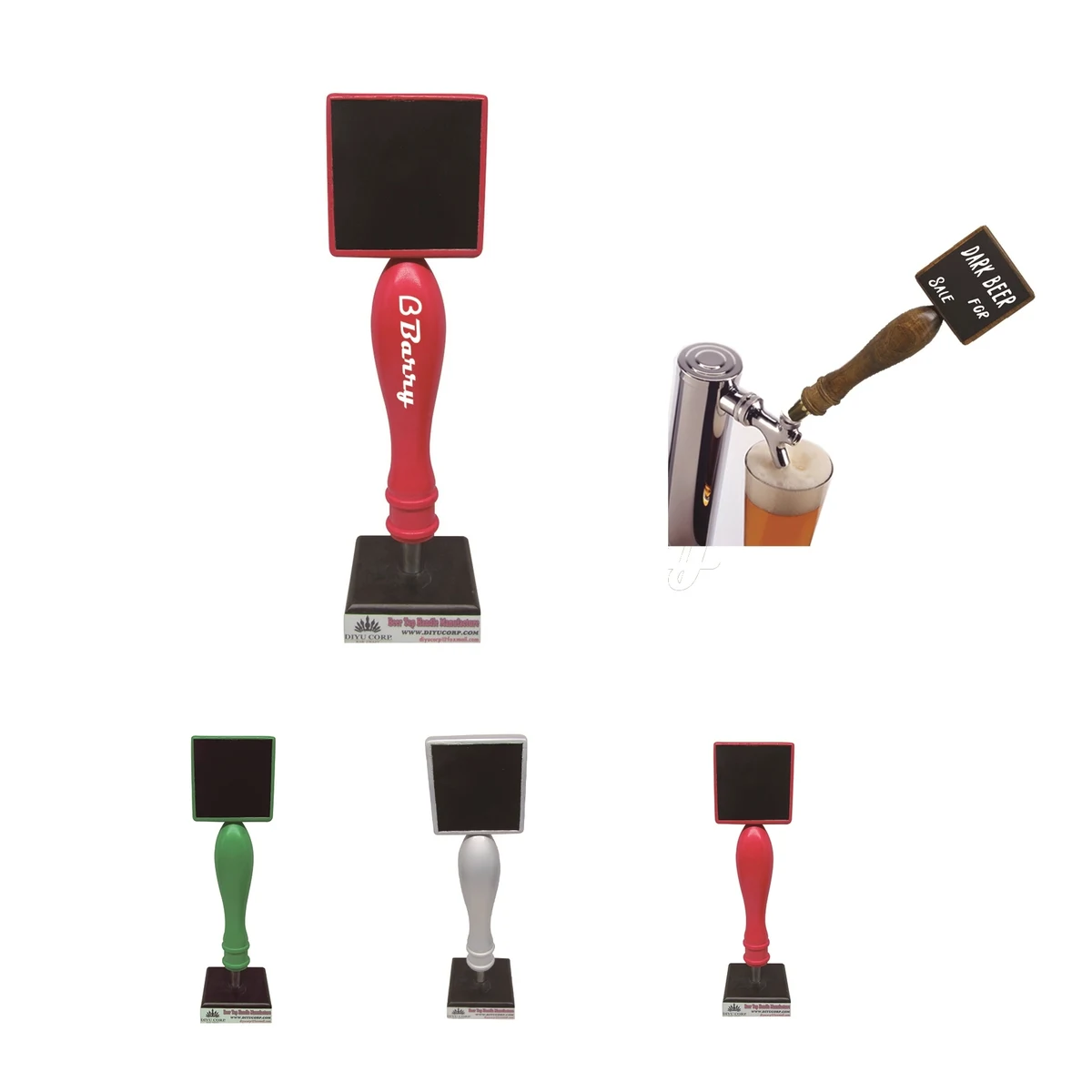Small Chalkboard Beer Tap Handle 1