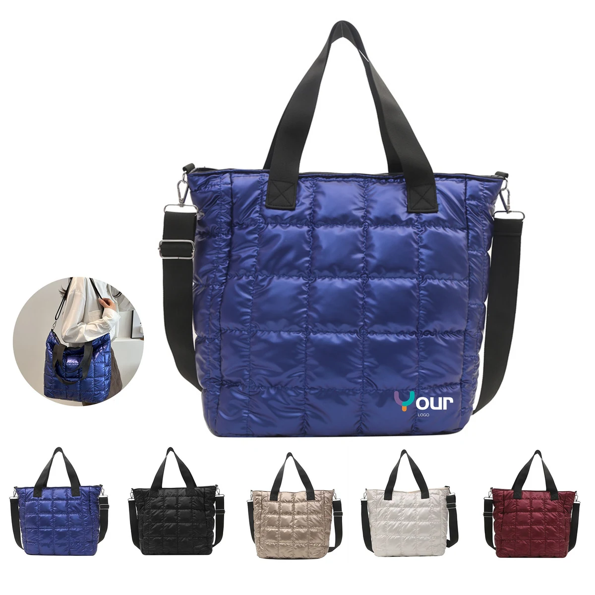 Quilted Puffy Handbag 1