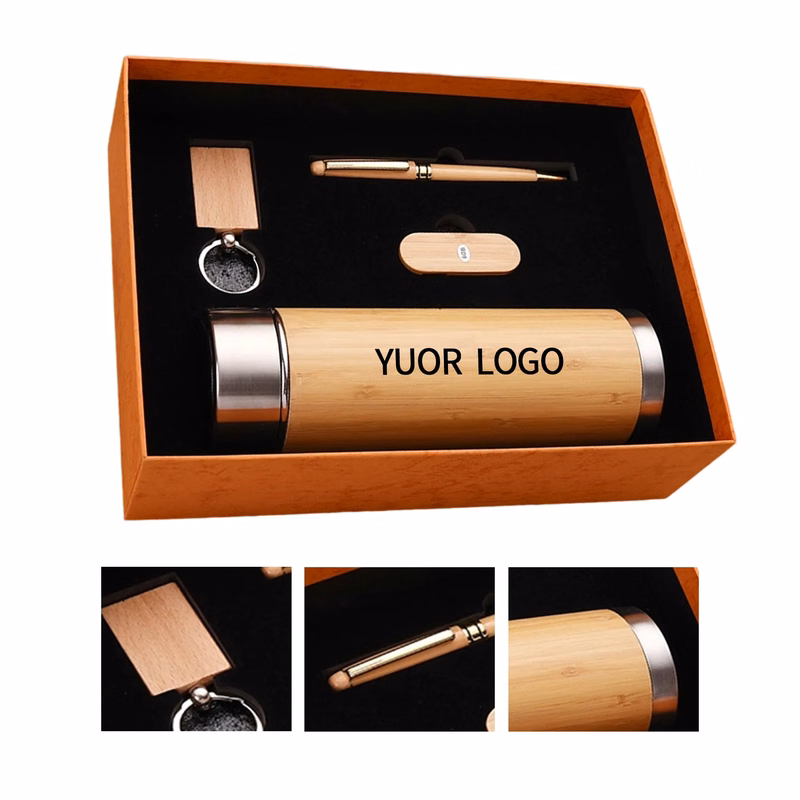 Elegant Business Gift Set with Notebook and USB Drive