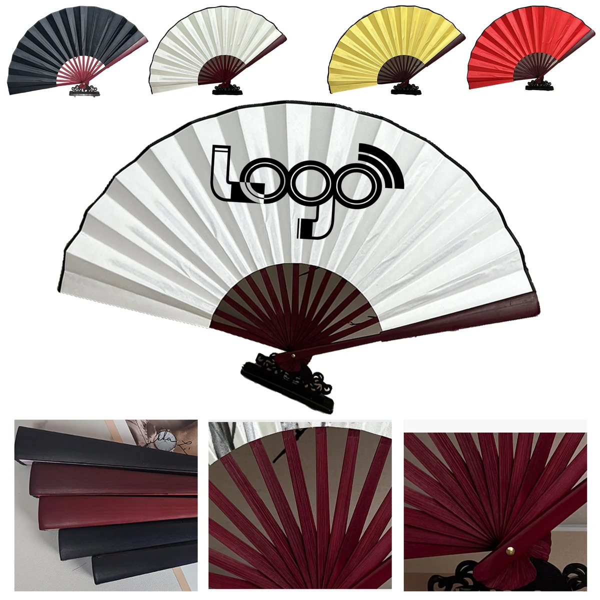 Premium Silk Folding Fan for Calligraphy & Painting 1