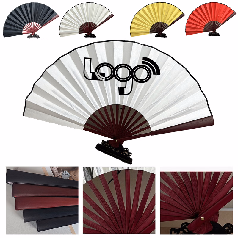 Premium Silk Folding Fan for Calligraphy & Painting