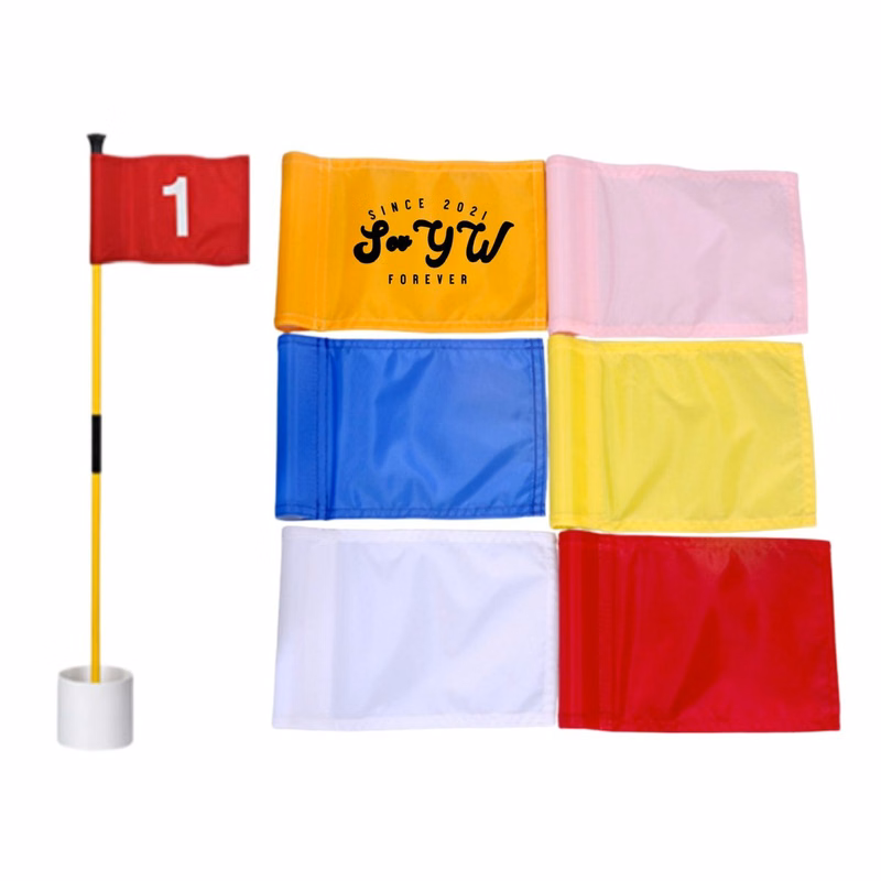Numbered Golf Green Hole Pin Flag