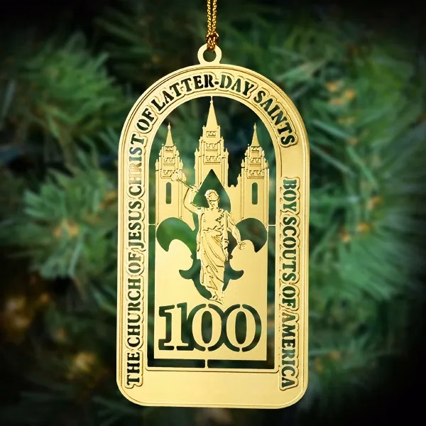 3" Gold Etched Ornament