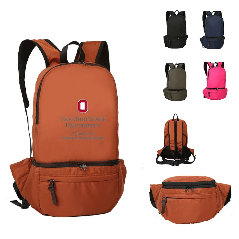 Folding Backpack Waist Bag 1