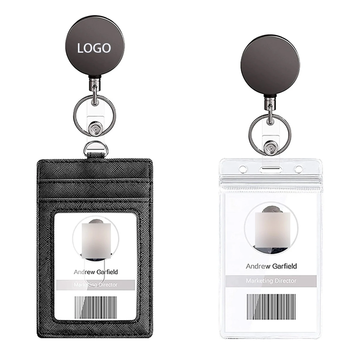 Heavy Duty Metal Retractable Badge Holder Pu 1