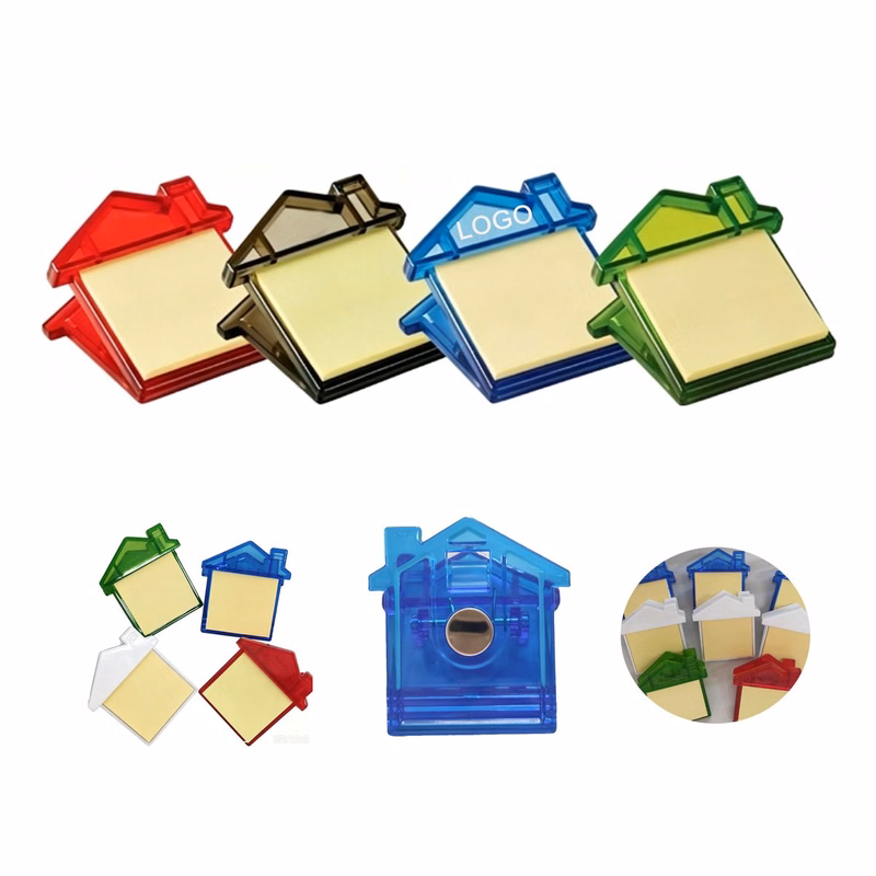 House Shaped Magnetic Clip Fridge Sticky Note Holder