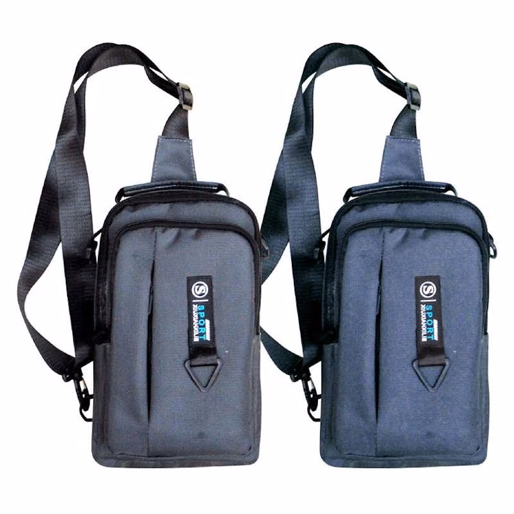 Deluxe 3 Zipper Chest Bags Assorted