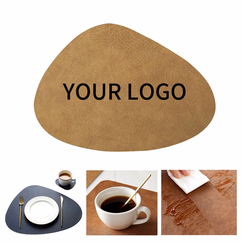 Teardrop PU Leather Insulated Coaster