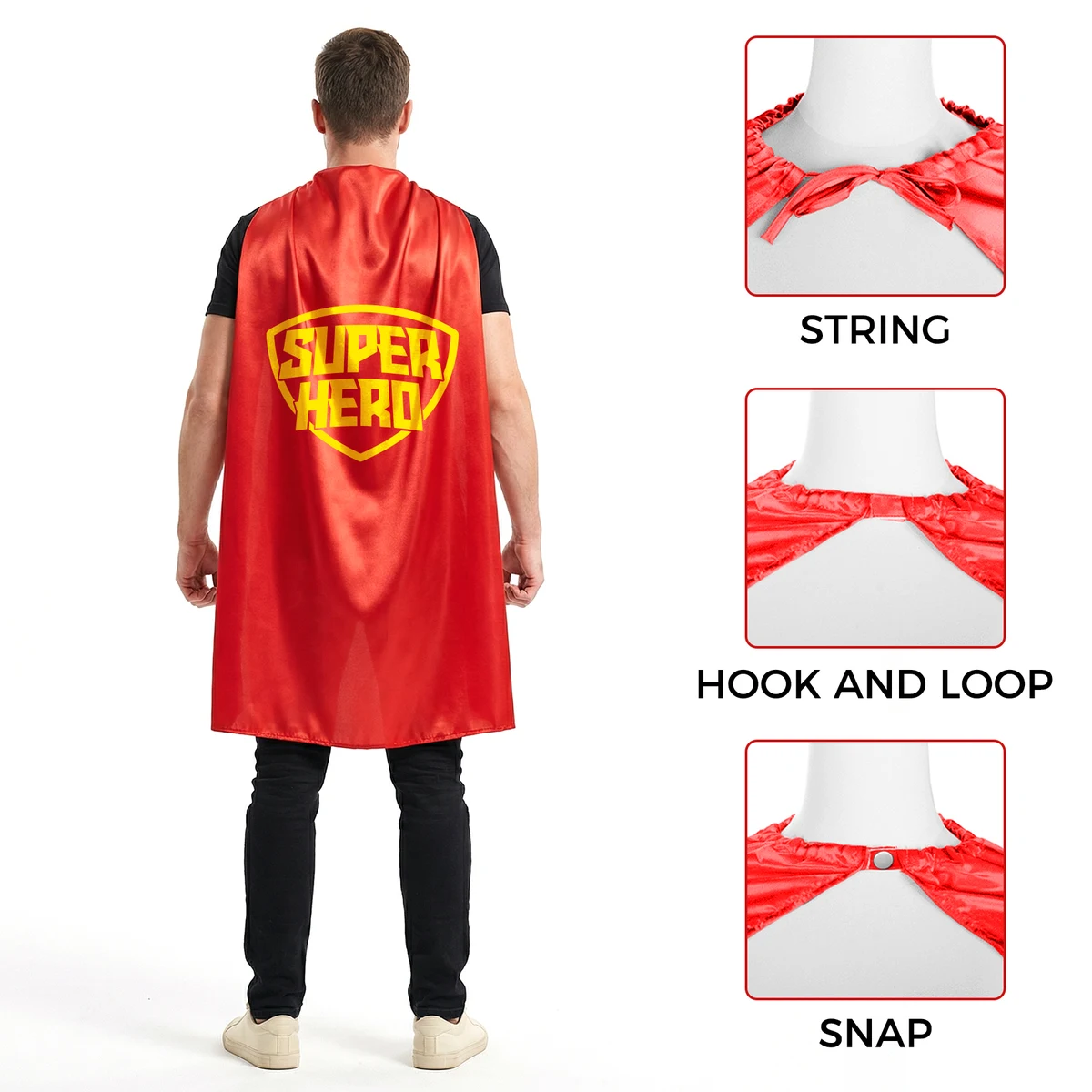 Adult Satin Superhero Cape 1