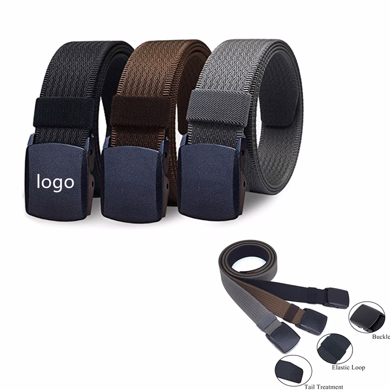 Men's Nylon No Metal Nickel Free Tactical Hiking Belt