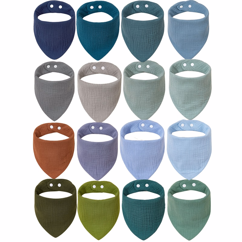 Cotton Baby Drool Bibs