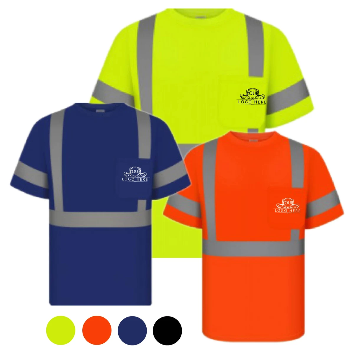 High Visibility Cotton Comfort Short Sleeved T-Shirt 1