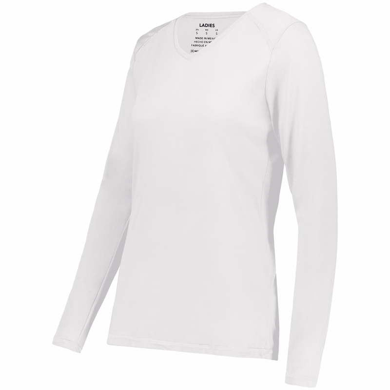 Ladies Super Soft-Spun Poly Long Sleeve Tee