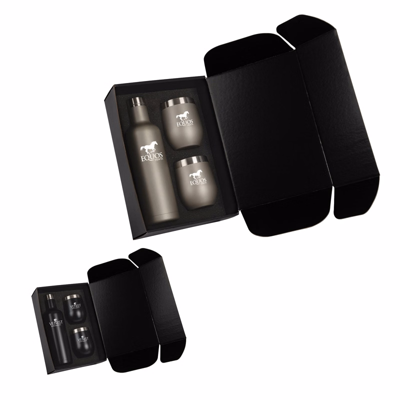 Bliss Wine Bottle & 2 Tumbler Gift Set