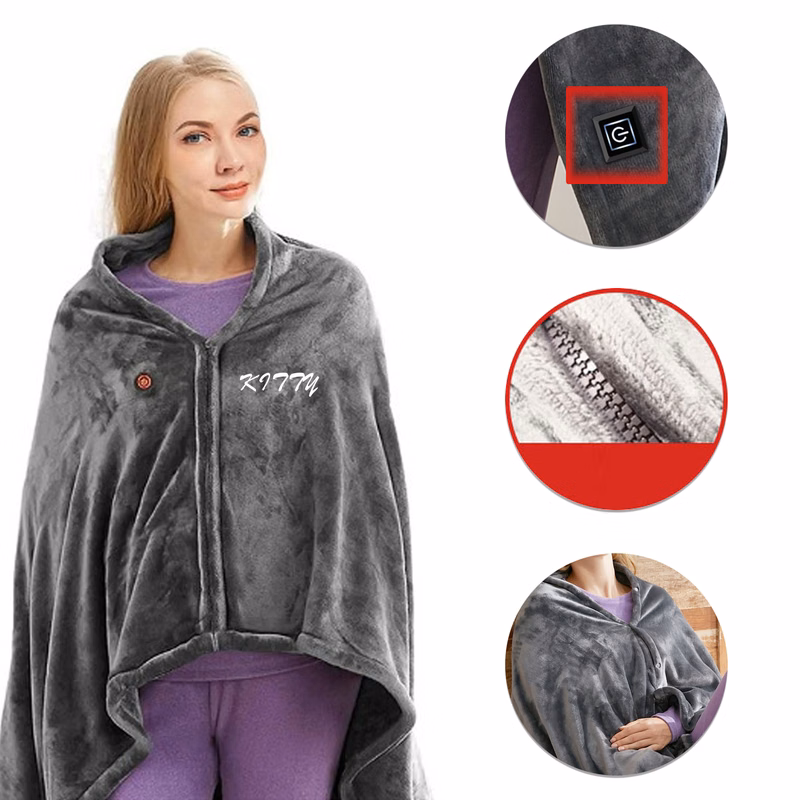 Multi-functional USB heated wrap for electric warmth