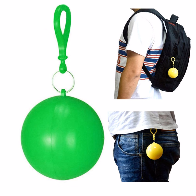 Rain Poncho Keychain Ball