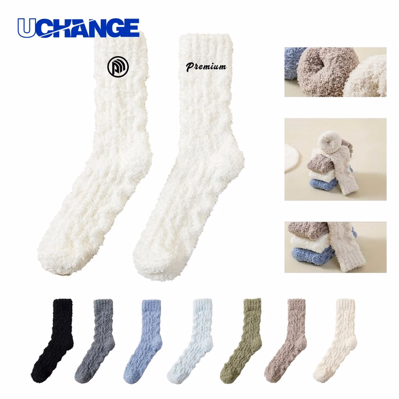 Embroidered Fluffy Cozy Socks