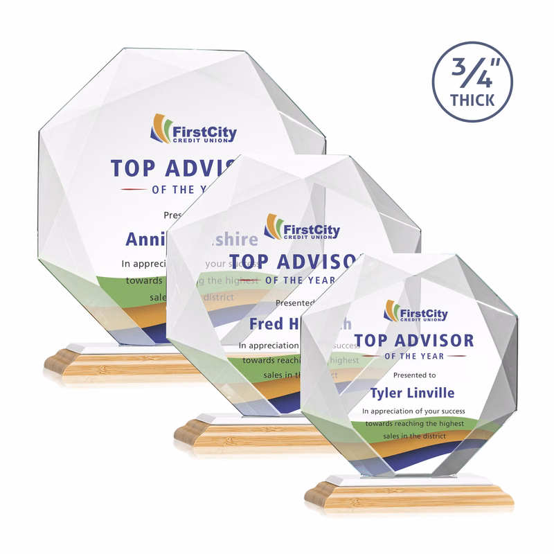 Bradford VividPrint™ Award - Bamboo/White
