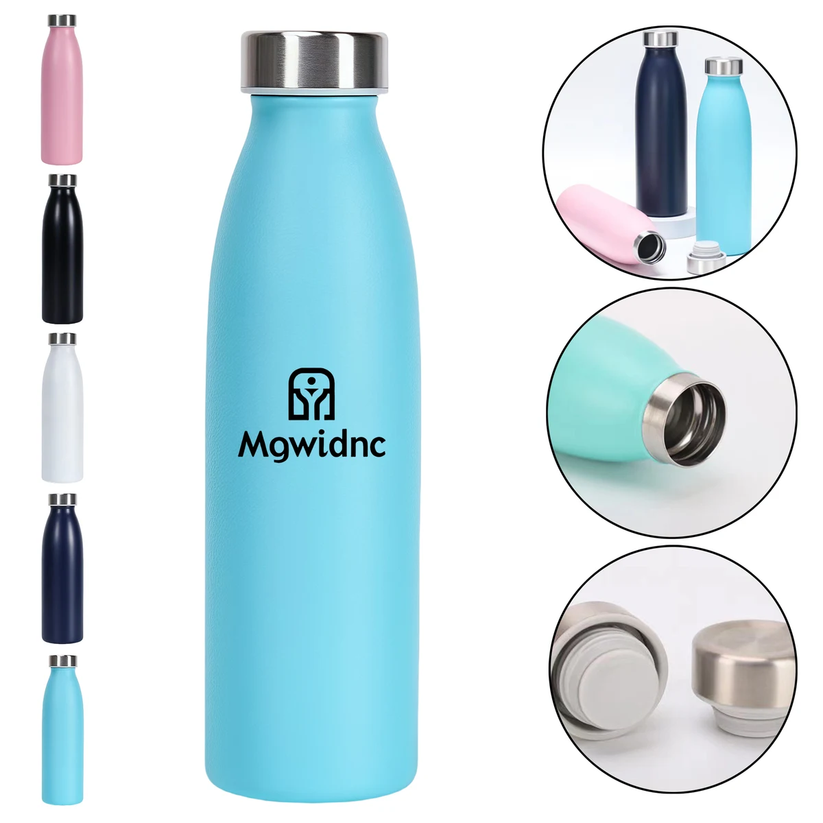 500 ML Double Layer Milk Bottle Stylish Vacuum Insulated Stainless Steel Water Bottle for Sports, custom water bottle with logo imprint 1