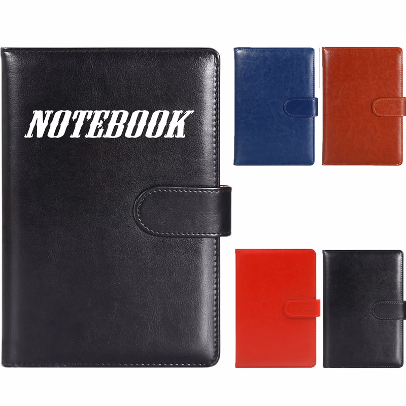 A5 PU Leather Notebook With Magnetic Buckle Closur