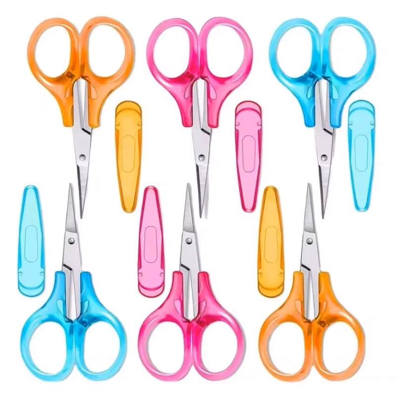 Stainless Steel with Protective Cover Straight Tip Scissors