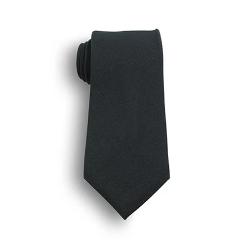 57" Hunter Green Polyester Poplin Uniform Tie 1