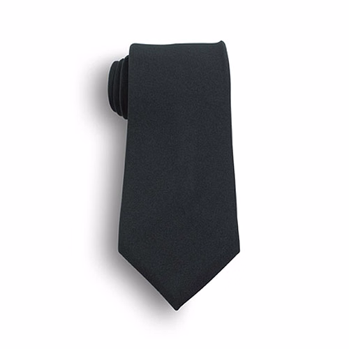 18" Poplin Hunter Green Polyester Clip-On Tie