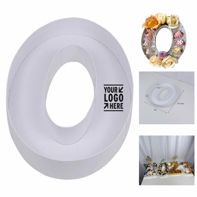 10" Cardboard Number Shaped Candy Container Box