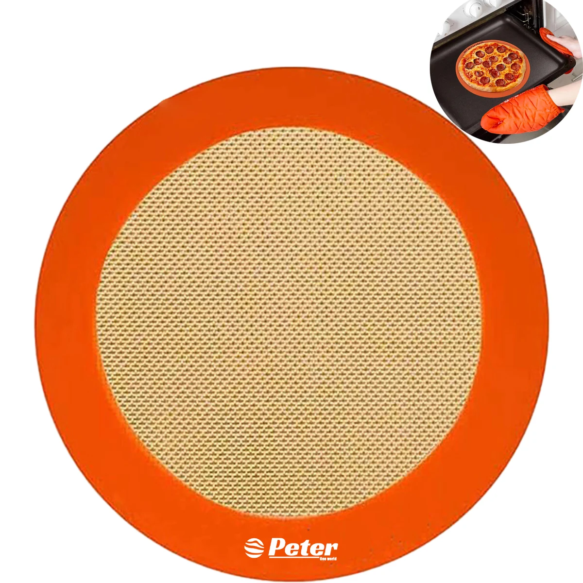 9 Inch Silicone Fiberglass Baking Mat 1