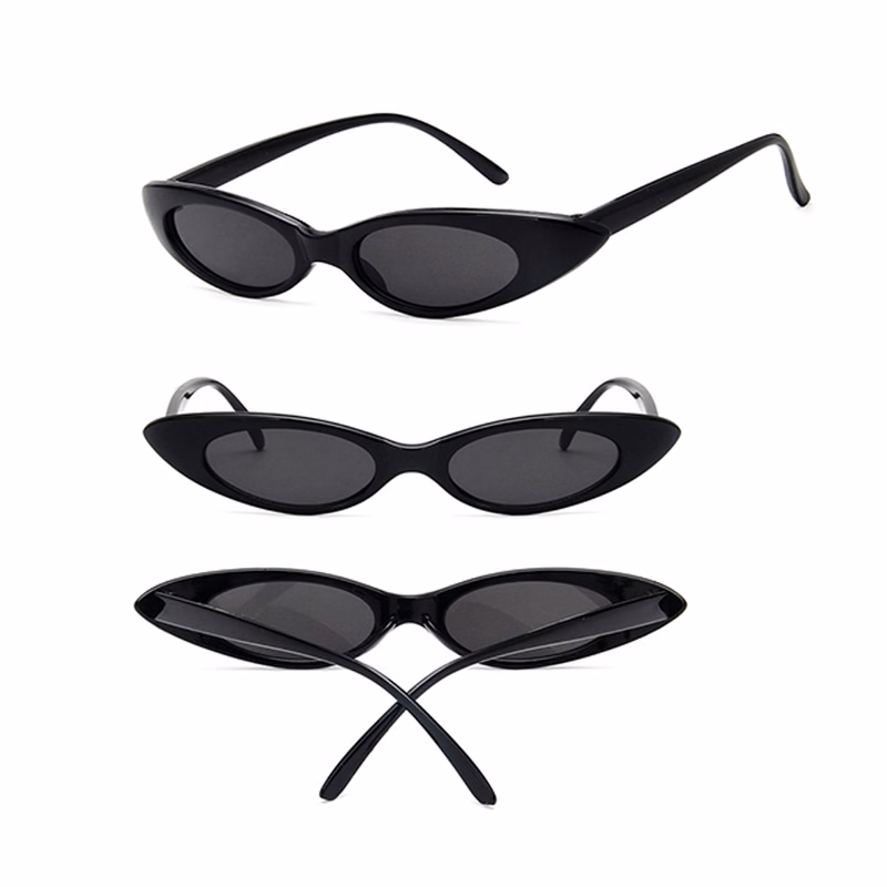 Oval cat eye retro sunglasses