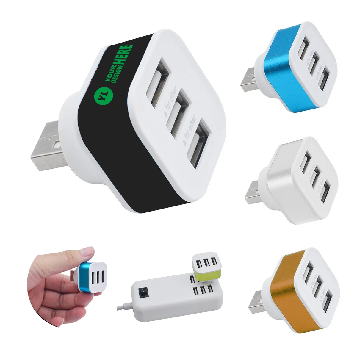 USB Splitter With 3 Ports 1