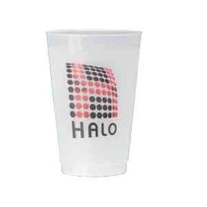 16 oz. frosted flexible plastic cup 1